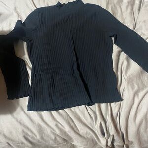 Kohl's Elegant Black Ribbed Tunic